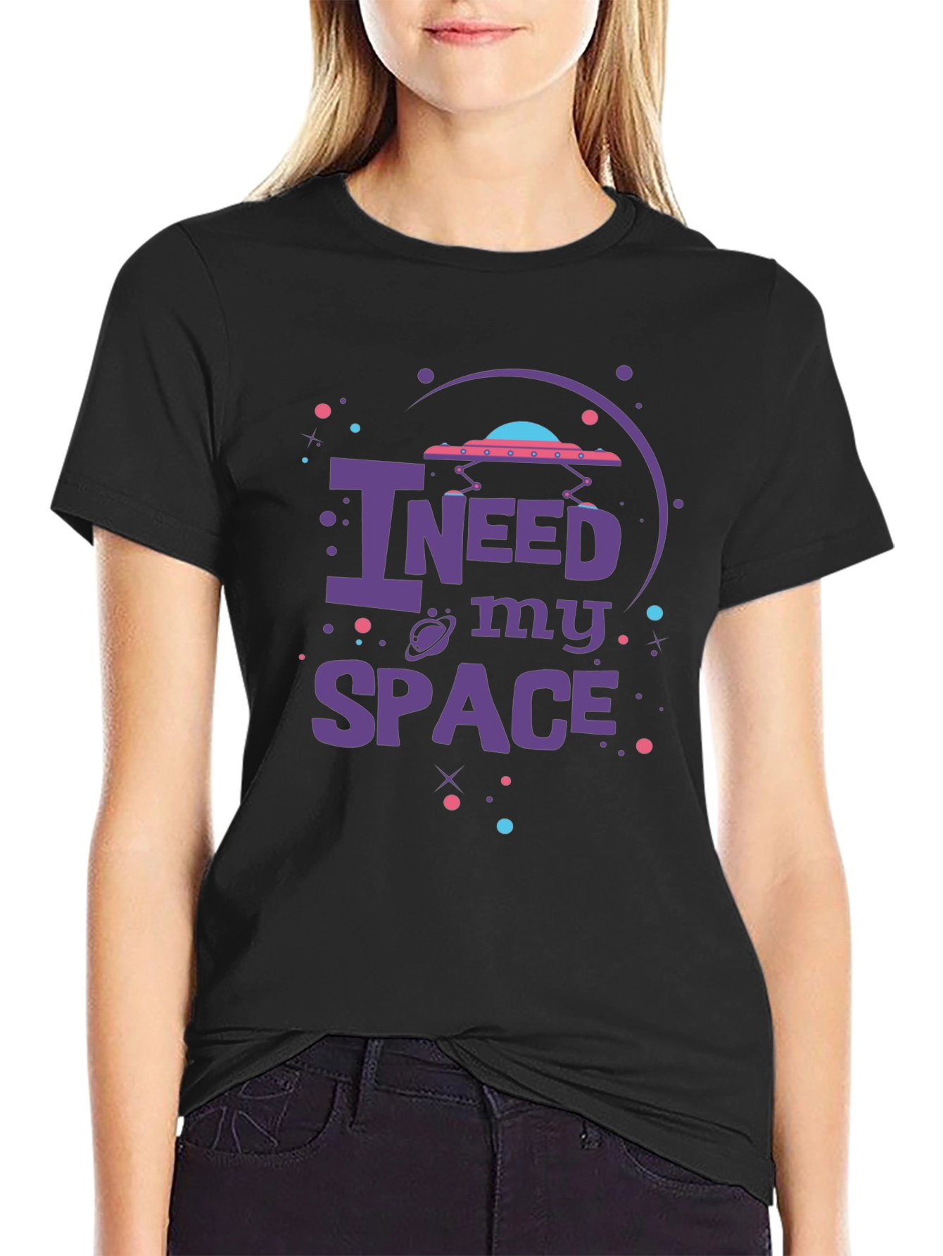 I Need My Space UFO Graphic T-Shirt