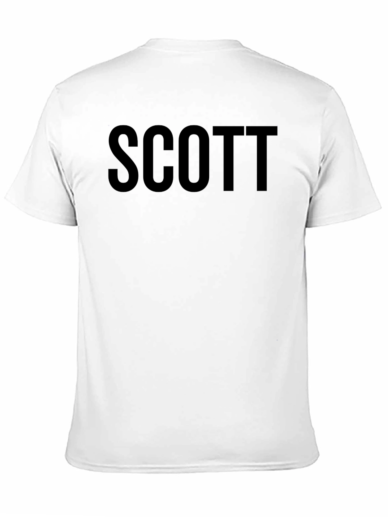 Mens SCOTT Black Graphic Tee - Classic Fit