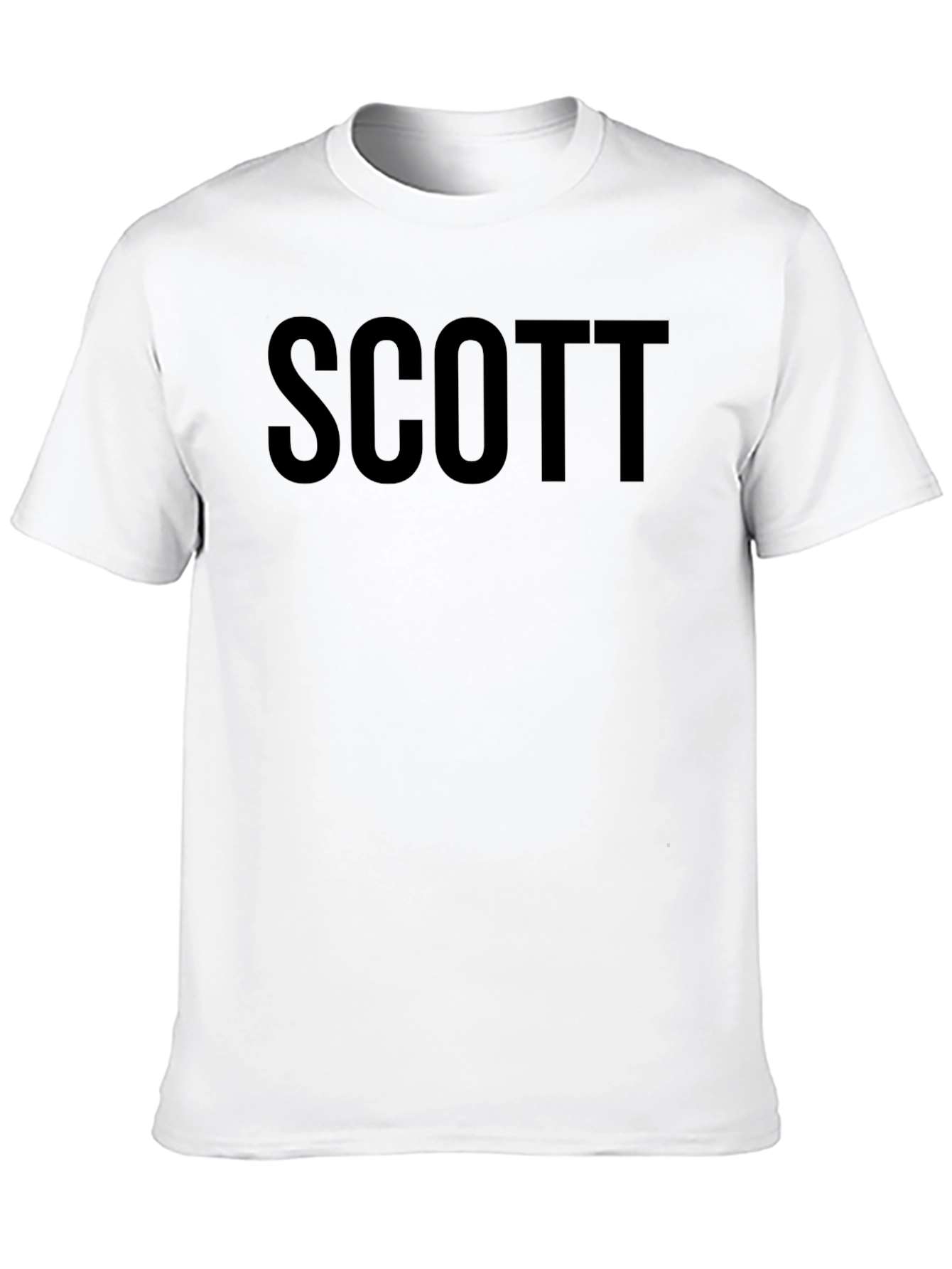 Mens SCOTT Black Graphic Tee - Classic Fit
