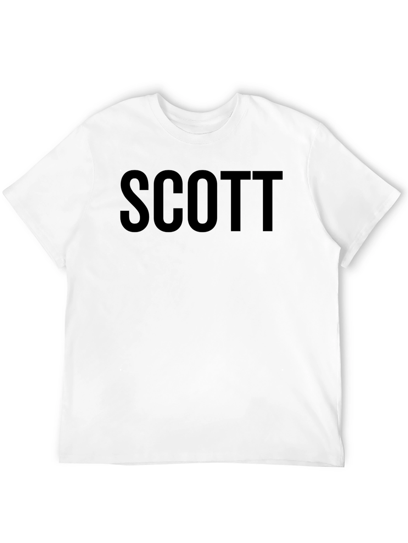 Mens SCOTT Black Graphic Tee - Classic Fit