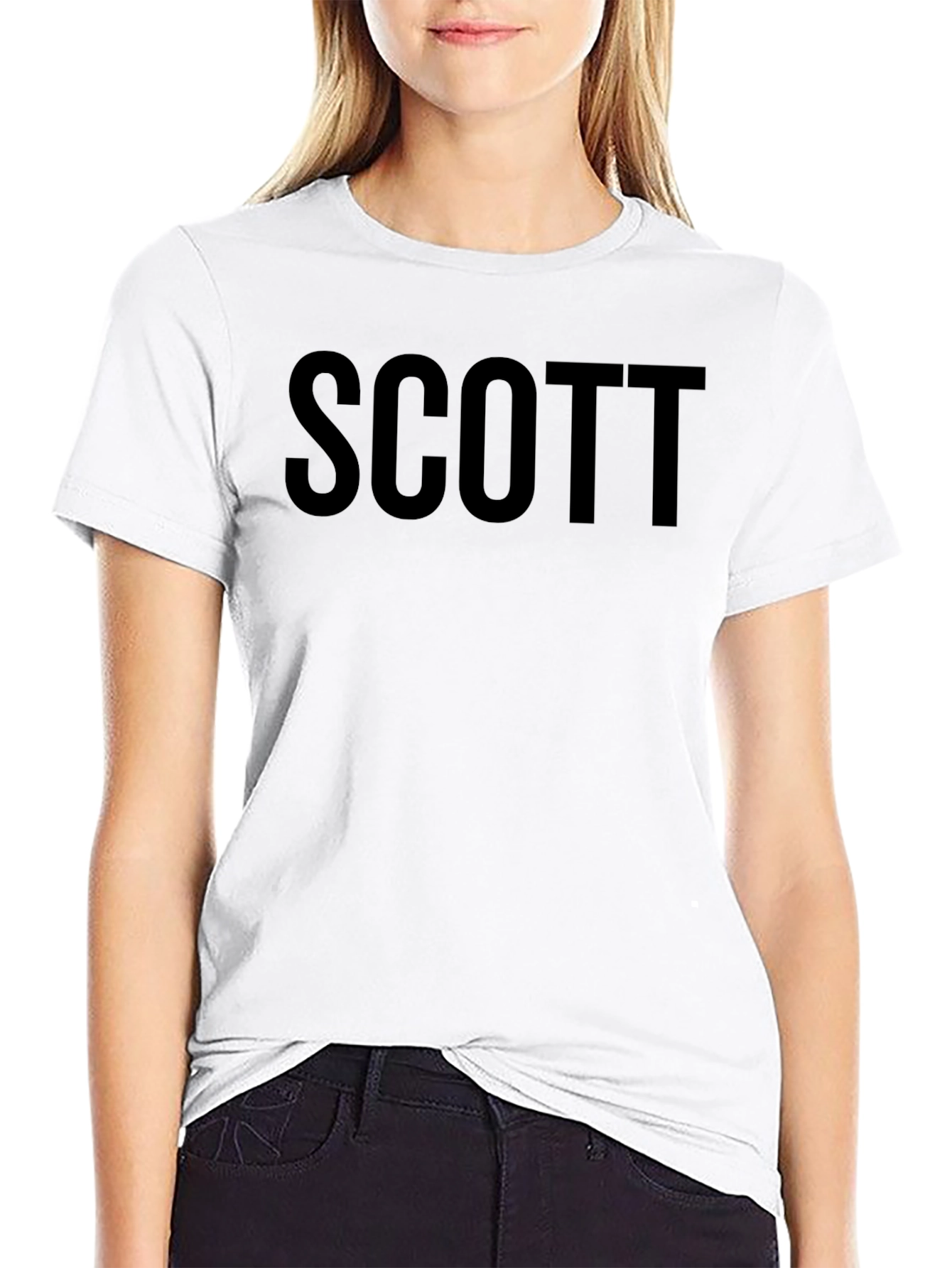 Mens SCOTT Black Graphic Tee - Classic Fit