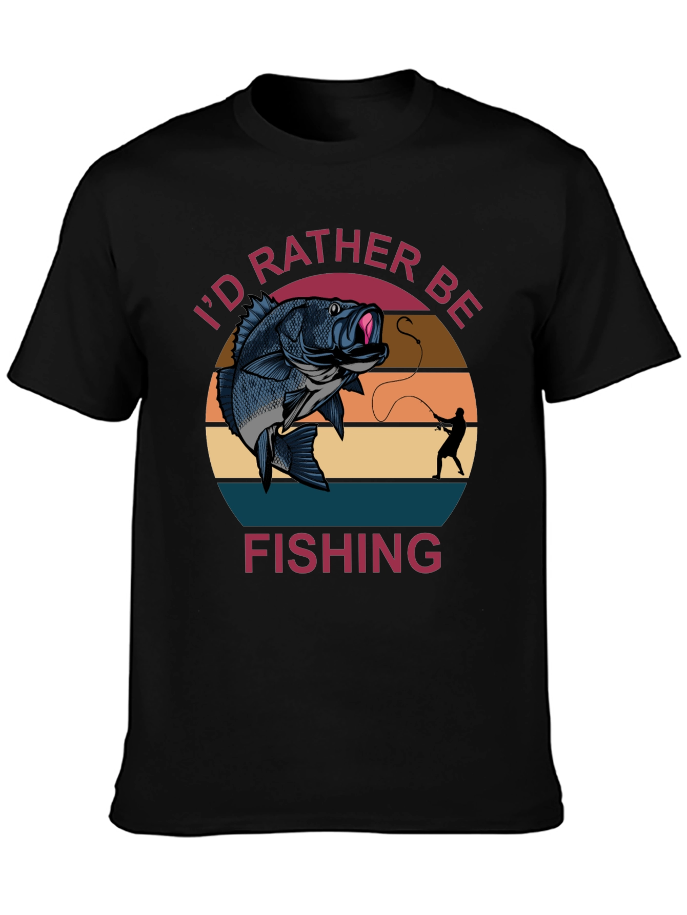 Id Rather Be Fishing Graphic T-Shirt