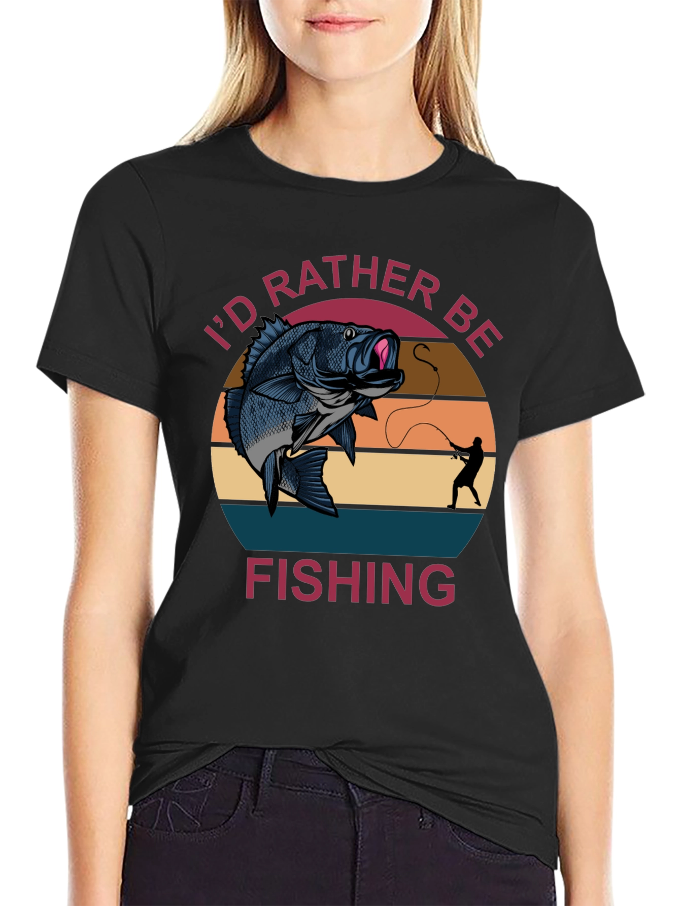 Id Rather Be Fishing Graphic T-Shirt