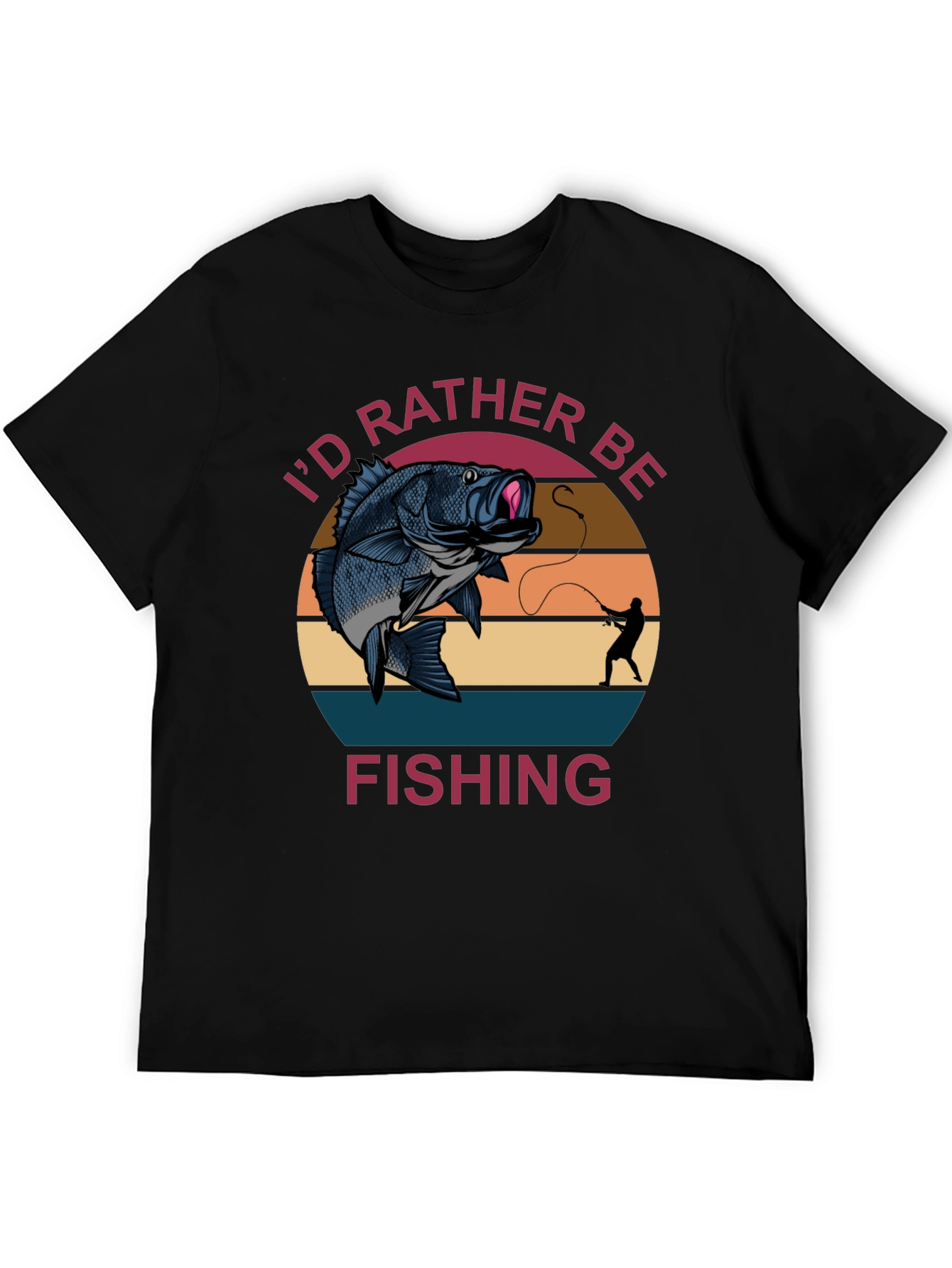 Id Rather Be Fishing Graphic T-Shirt