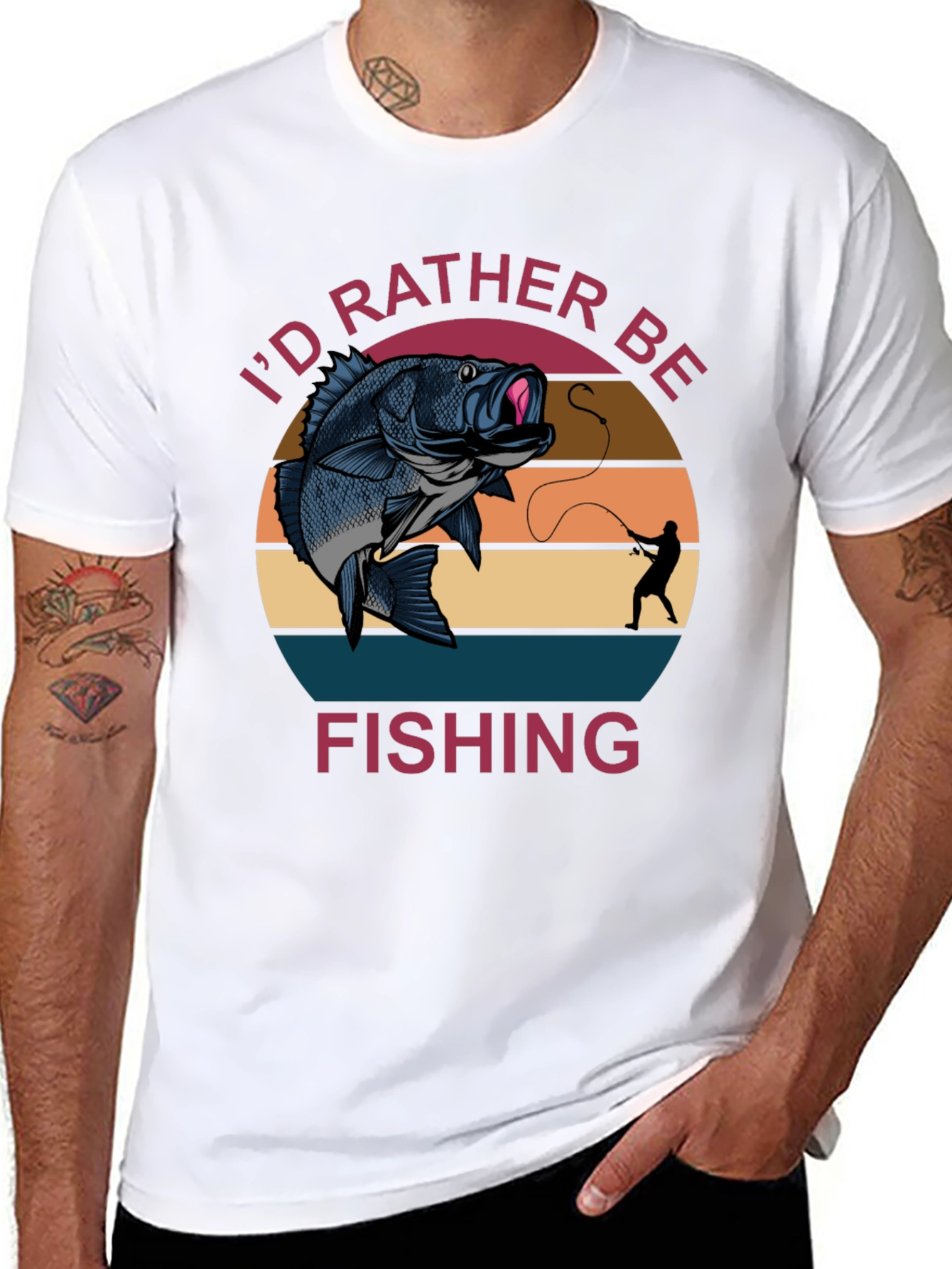 Id Rather Be Fishing Graphic T-Shirt