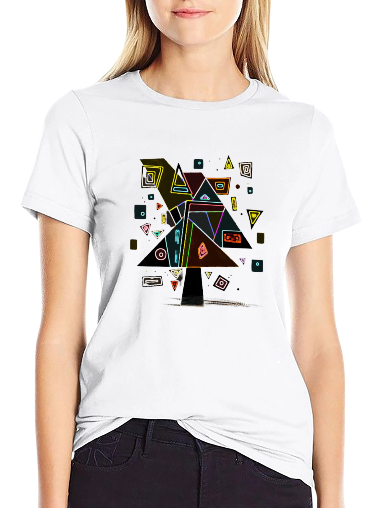 Abstract Geometric Tee - Modern Art Shirt