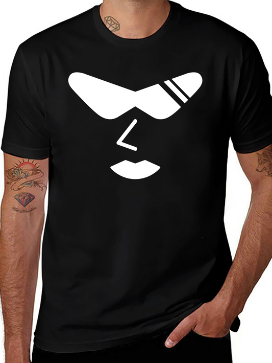 Cool Shades Graphic Tee - Black Cotton Casual Shirt