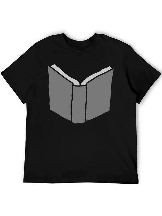 Open Book Graphic Tee - Stylish & Comfortable Black T-Shirt
