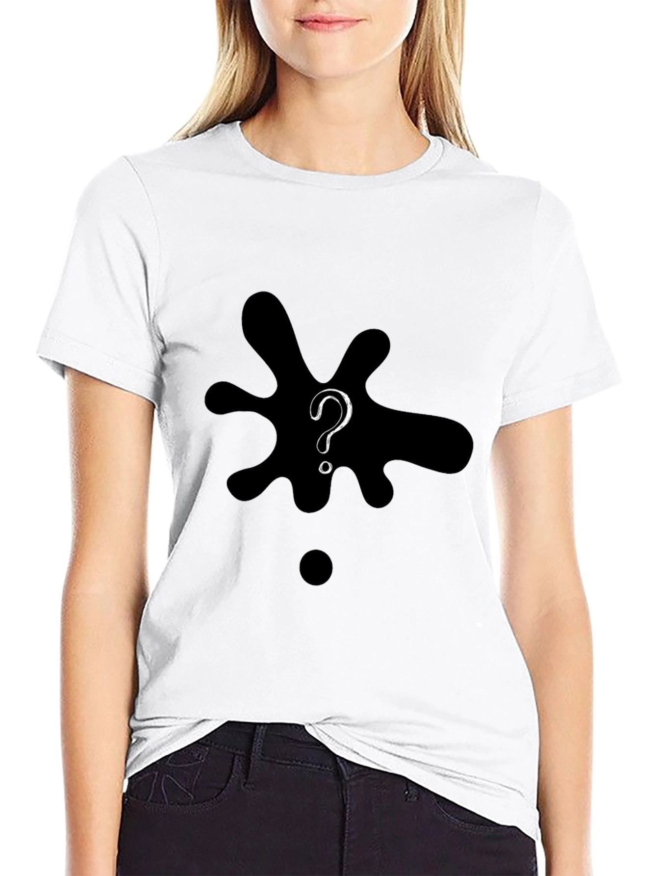 Mystery Splatter T-Shirt - Mens Black Graphic Tee