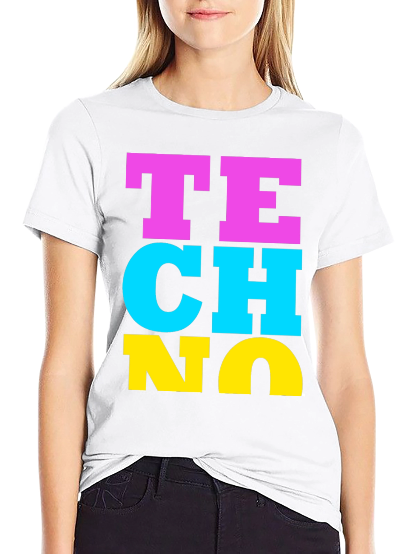 Techno Bold Statement T-Shirt