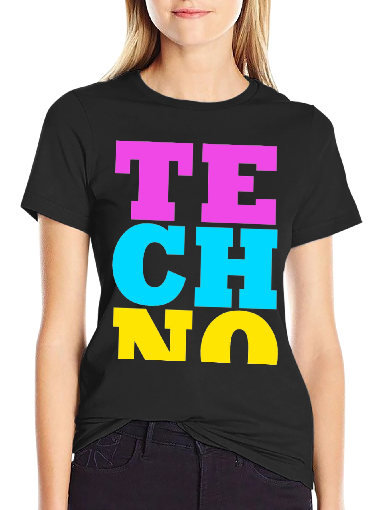 Techno Bold Statement T-Shirt