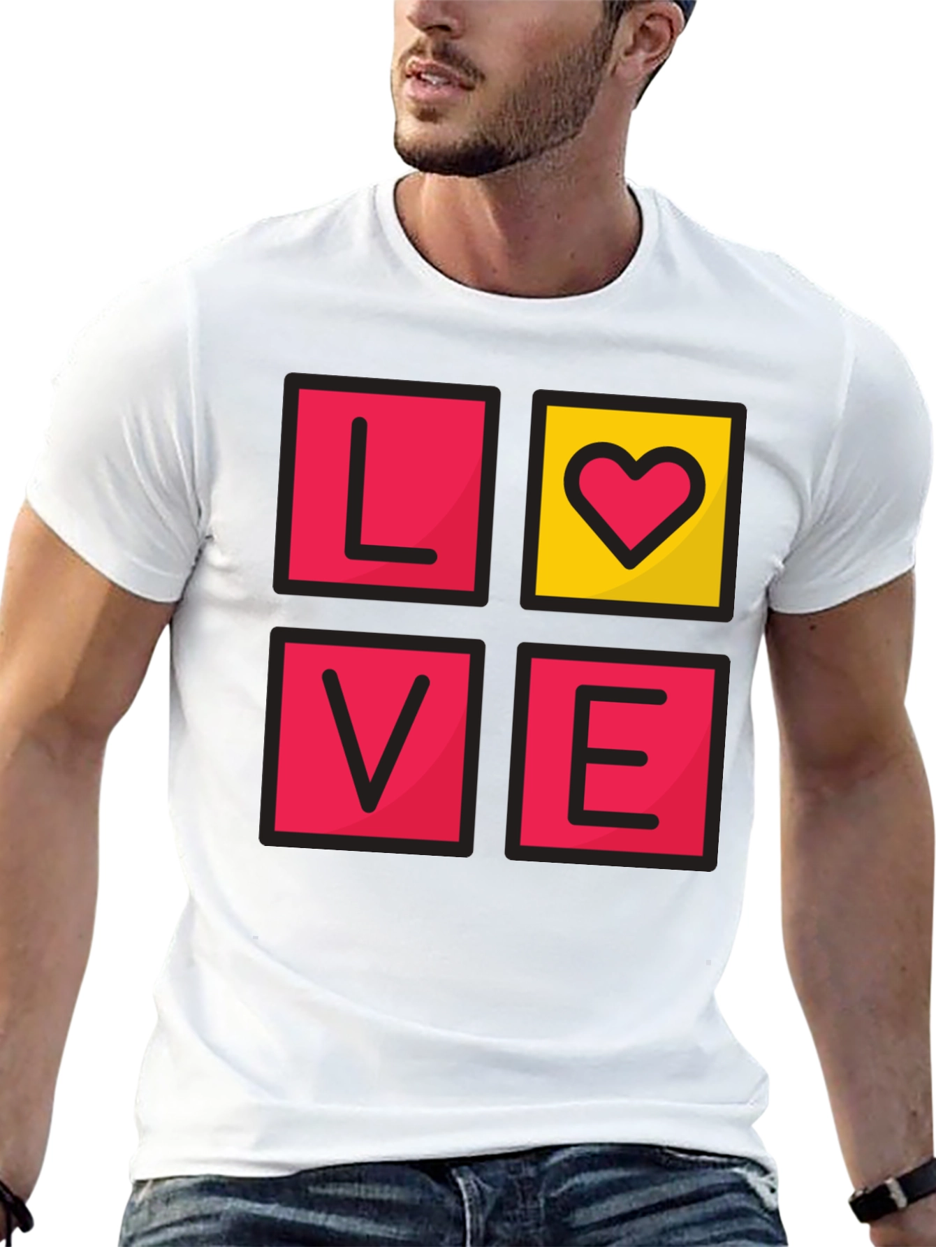 Love Graphic T-Shirt - Stylish Heart Tee