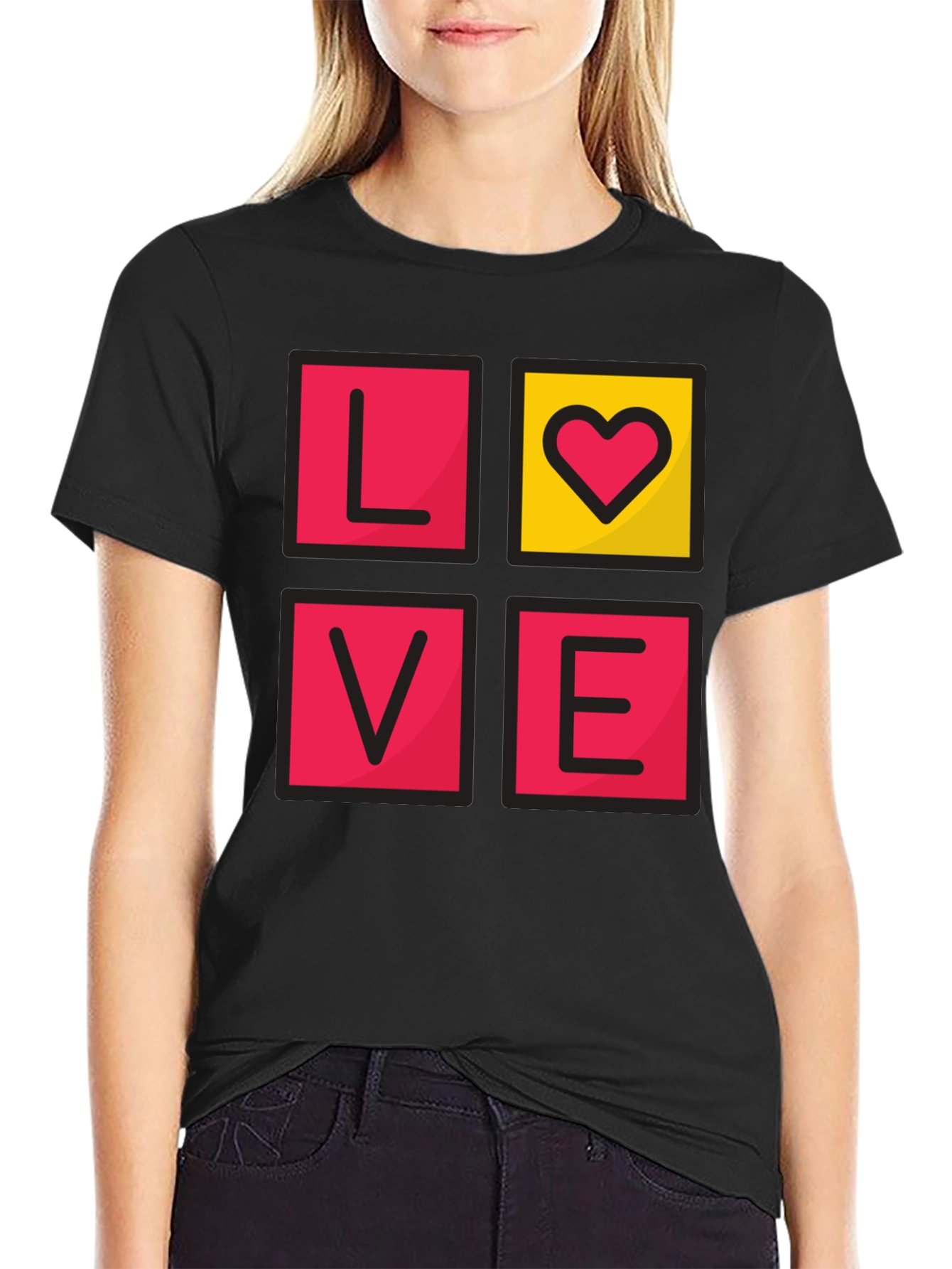 Love Graphic T-Shirt - Stylish Heart Tee