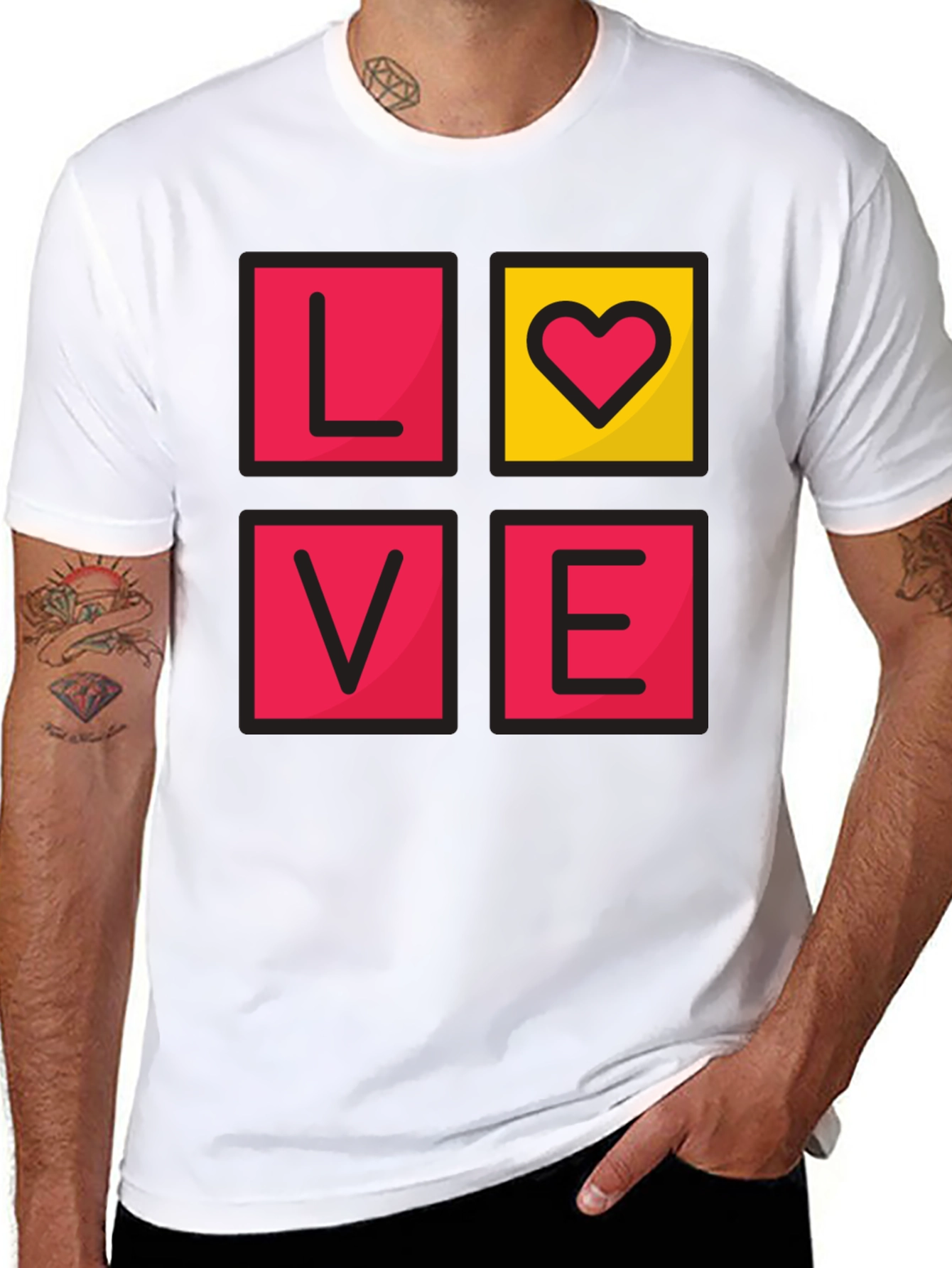Love Graphic T-Shirt - Stylish Heart Tee