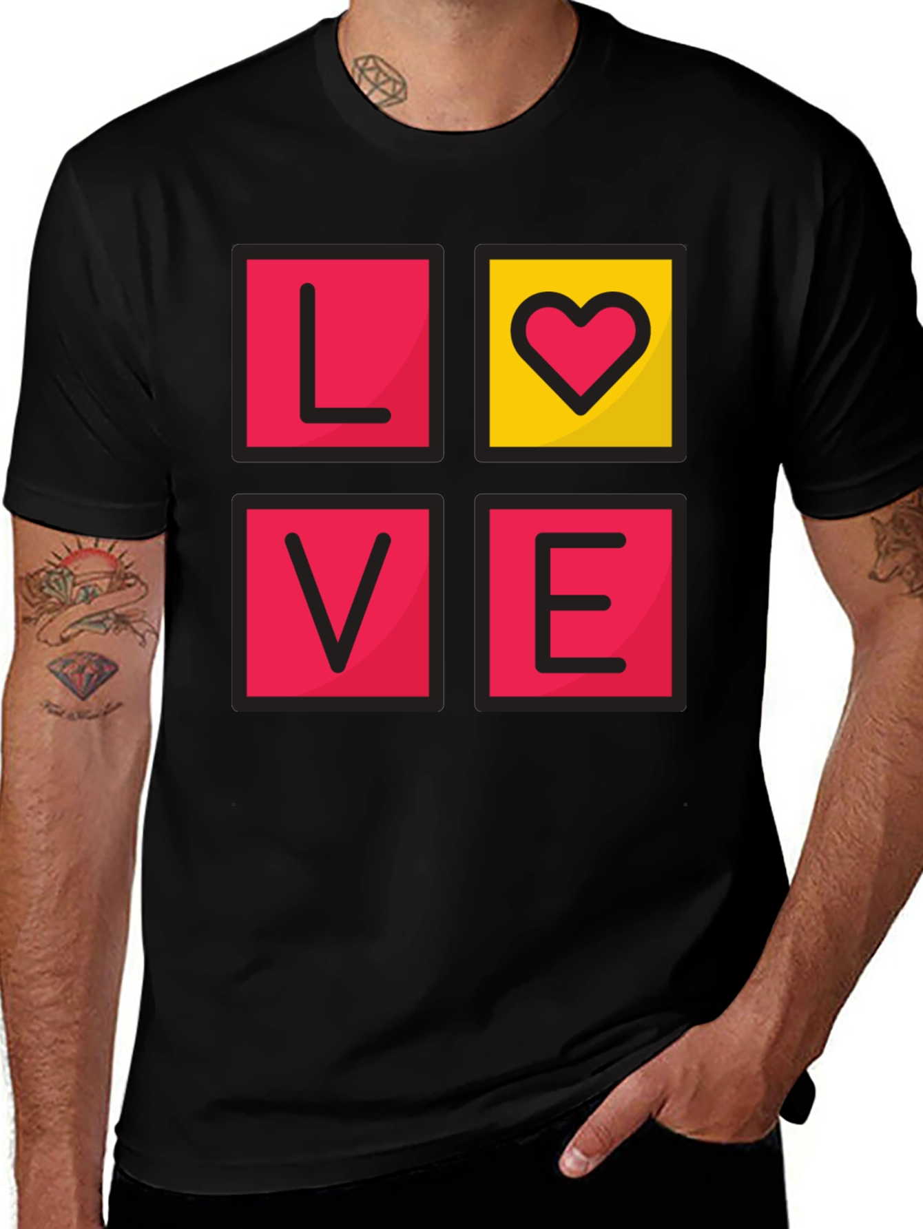 Love Graphic T-Shirt - Stylish Heart Tee
