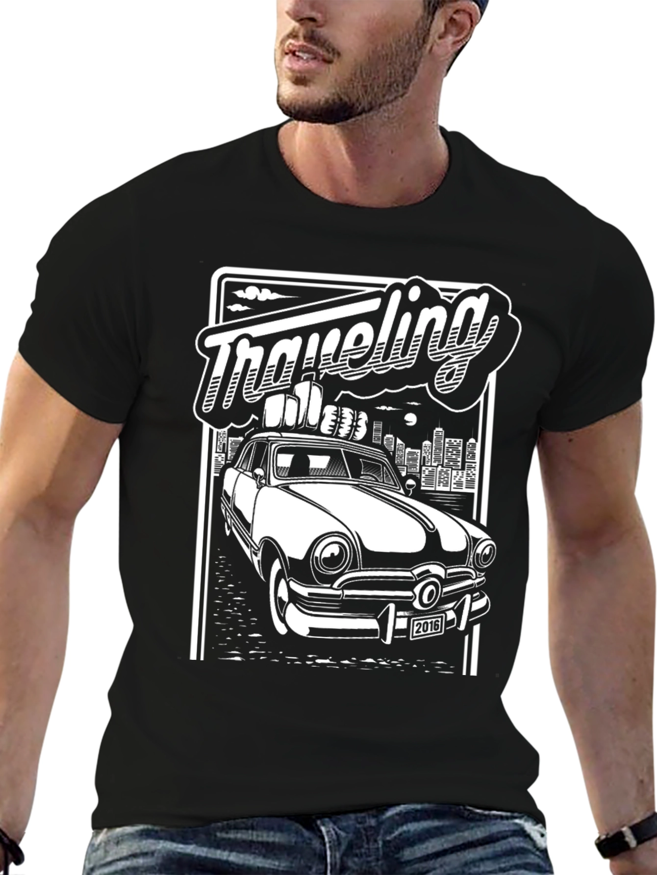 Retro Car T-Shirt - Traveling Graphic Tee