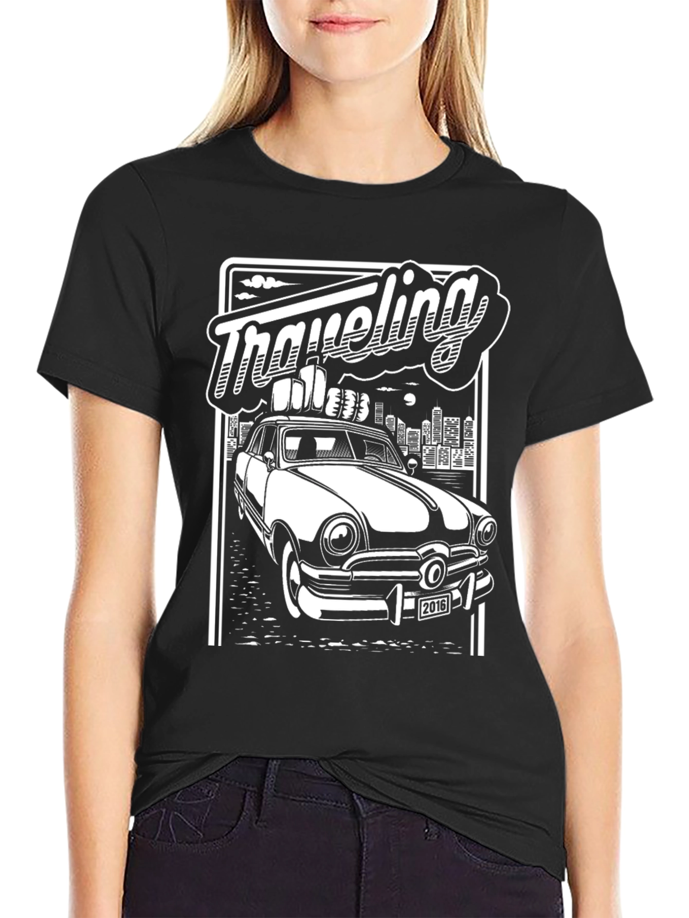 Retro Car T-Shirt - Traveling Graphic Tee