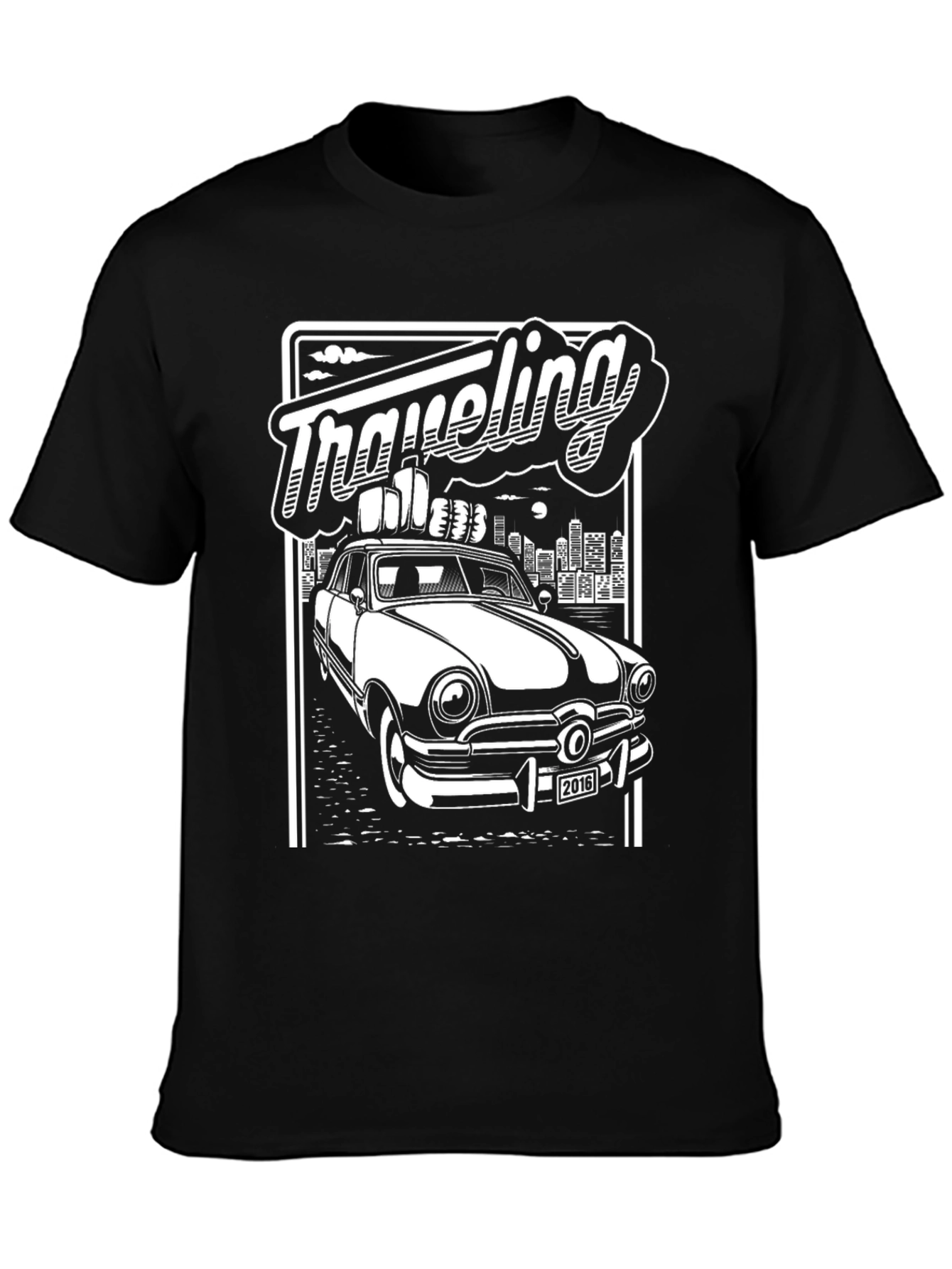 Retro Car T-Shirt - Traveling Graphic Tee