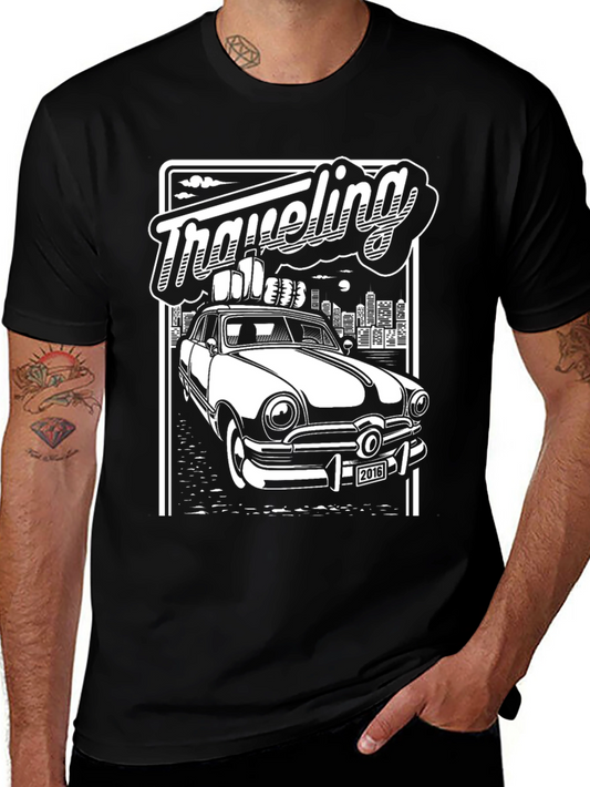 Retro Car T-Shirt - Traveling Graphic Tee