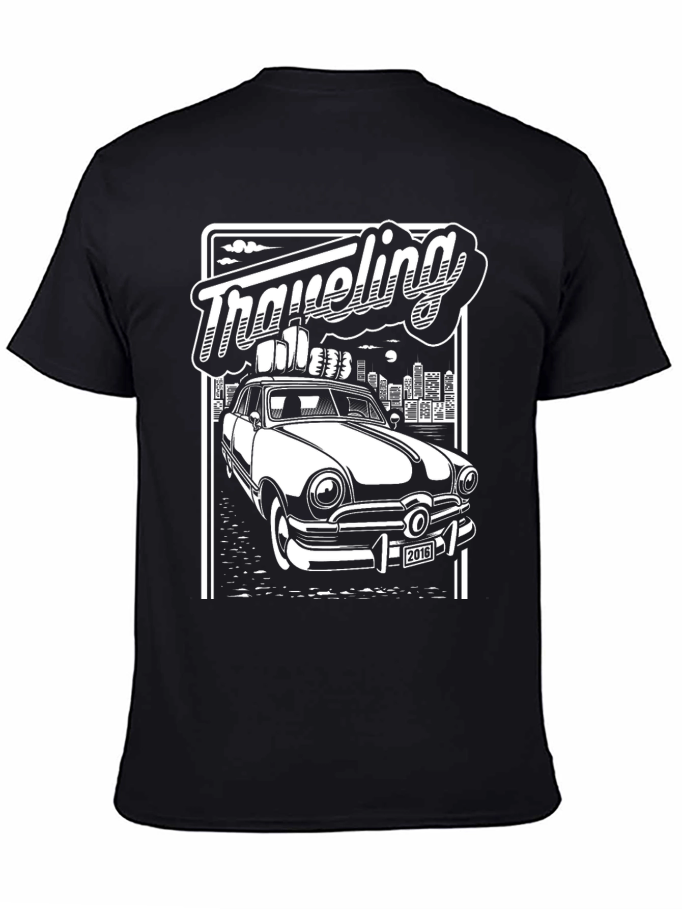 Retro Car T-Shirt - Traveling Graphic Tee