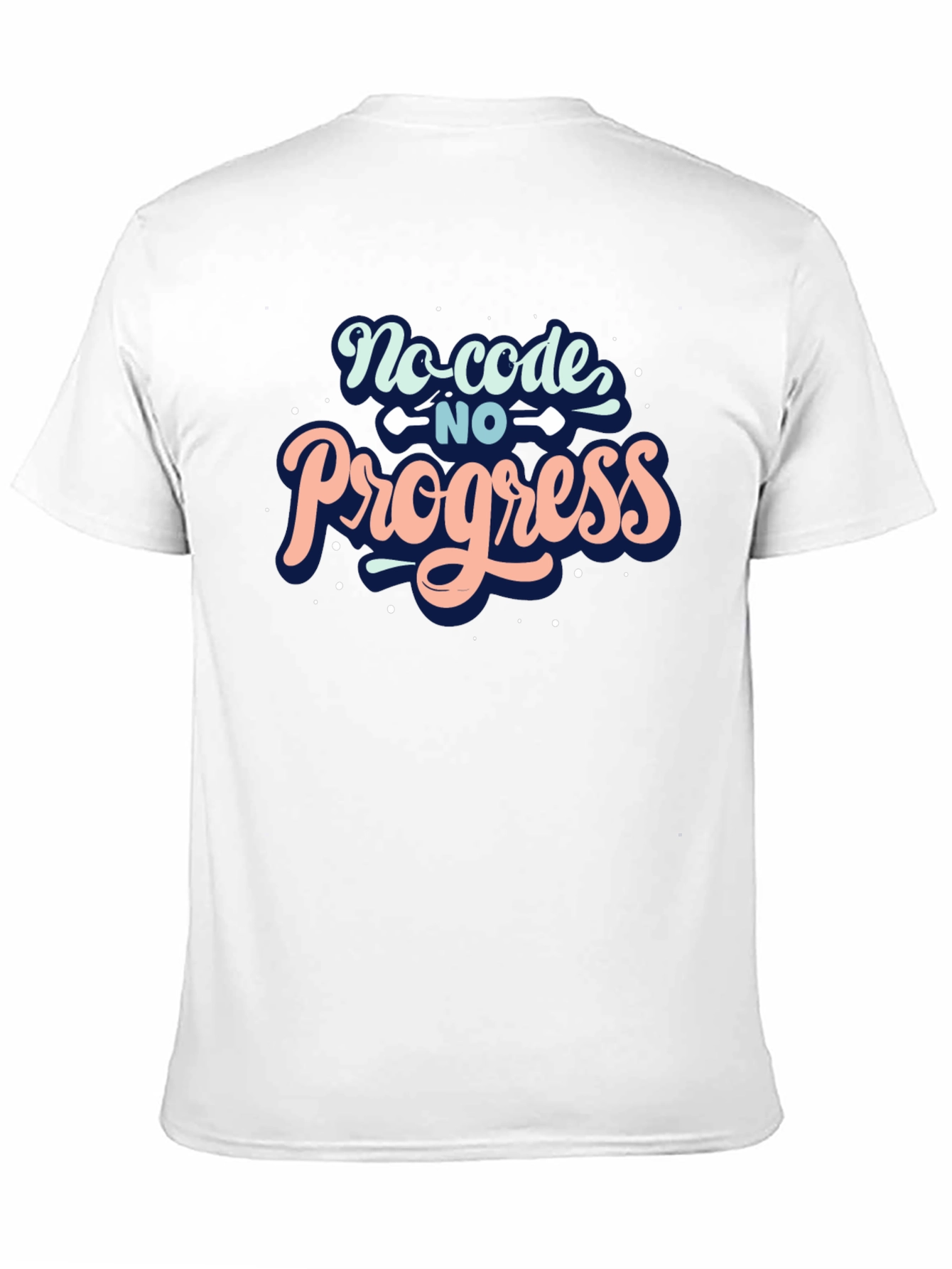 No Code No Progress Black Tee