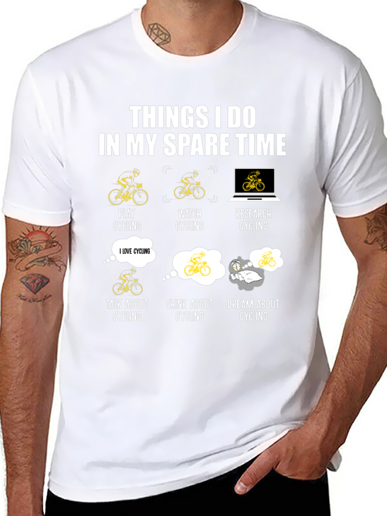 Cycling Spare Time T-Shirt - Cyclist Gift