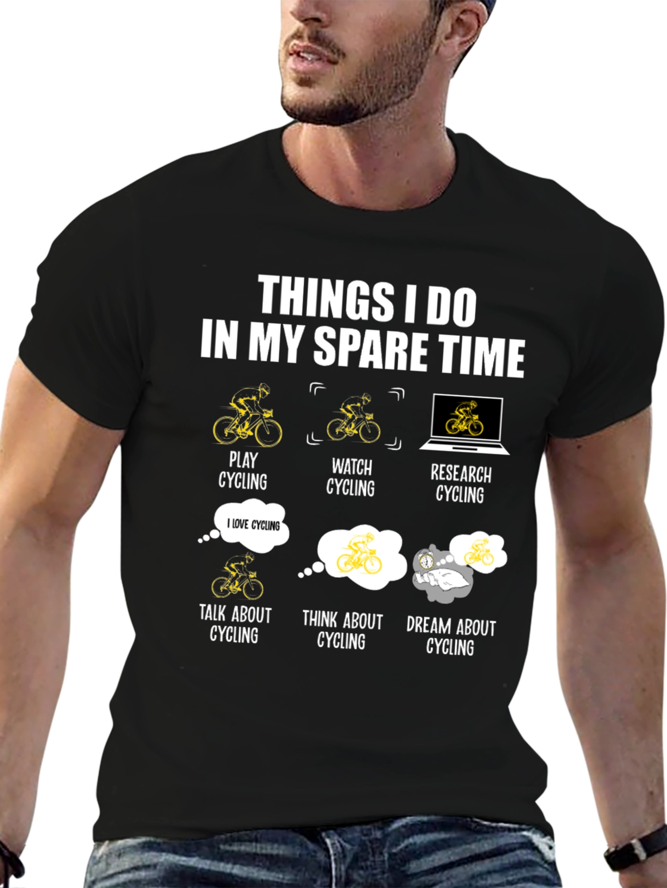 Cycling Spare Time T-Shirt - Cyclist Gift
