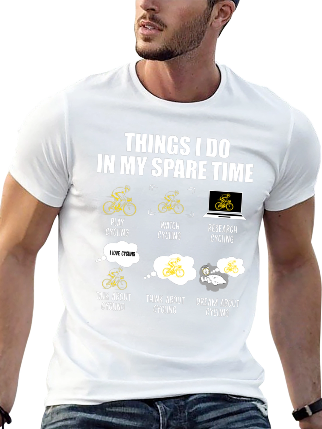 Cycling Spare Time T-Shirt - Cyclist Gift