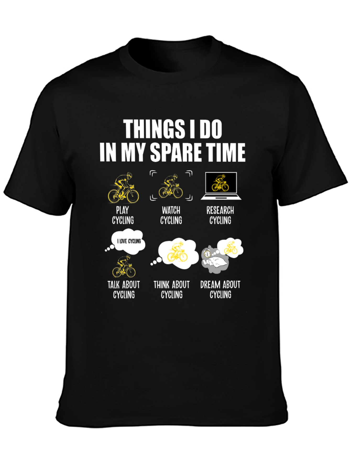 Cycling Spare Time T-Shirt - Cyclist Gift