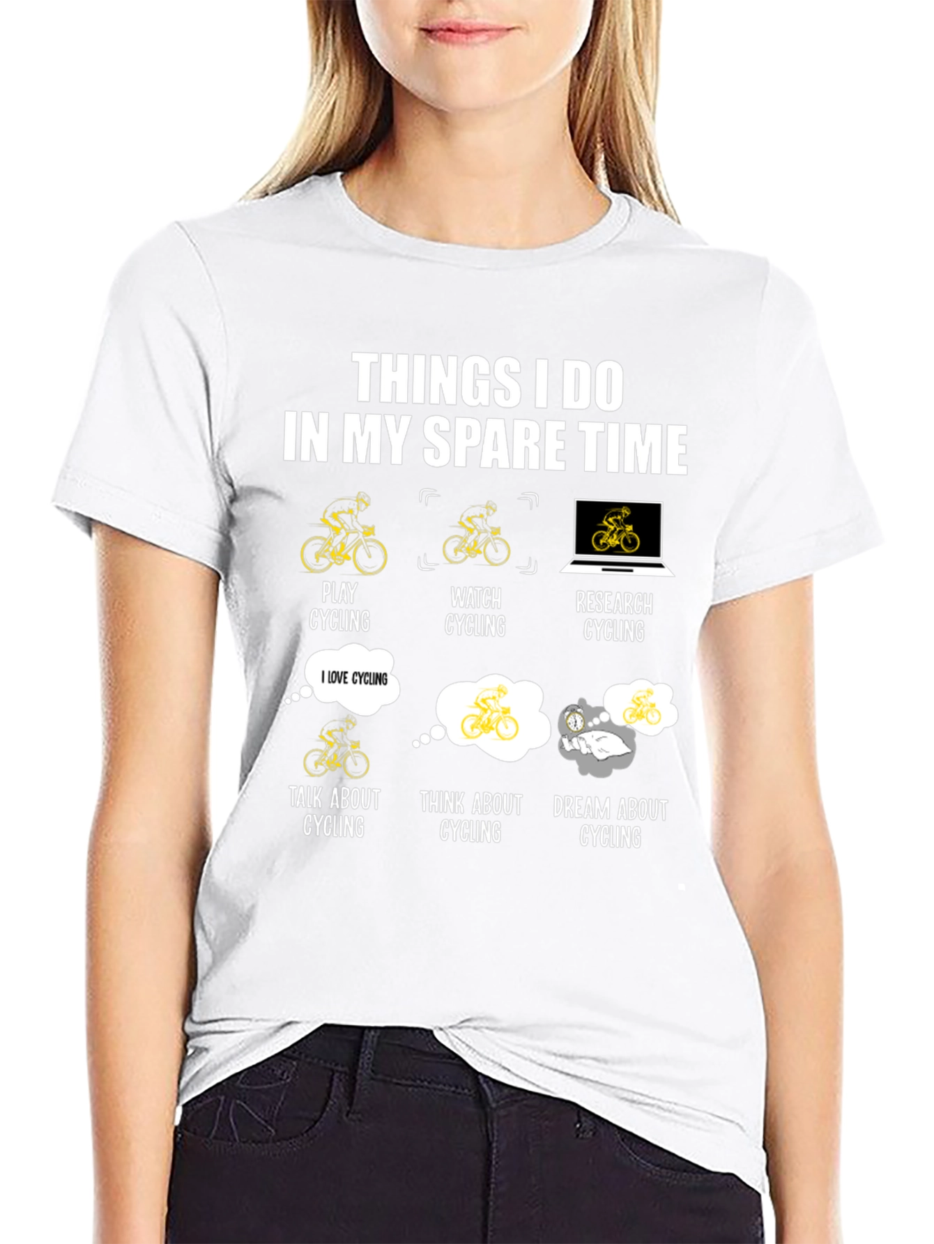Cycling Spare Time T-Shirt - Cyclist Gift