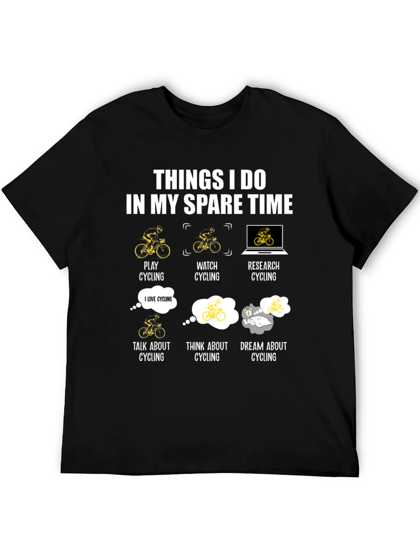 Cycling Spare Time T-Shirt - Cyclist Gift