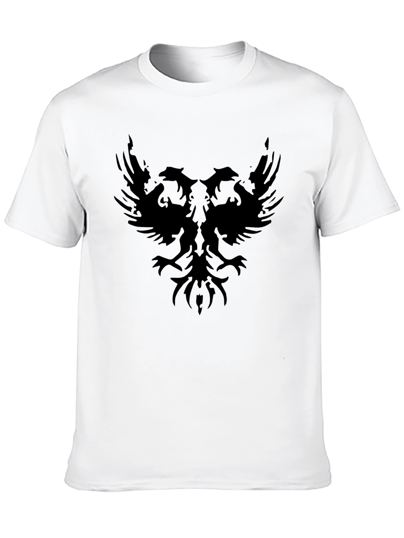 Black Two-Headed Eagle Graphic Tee - Stylish & Unique