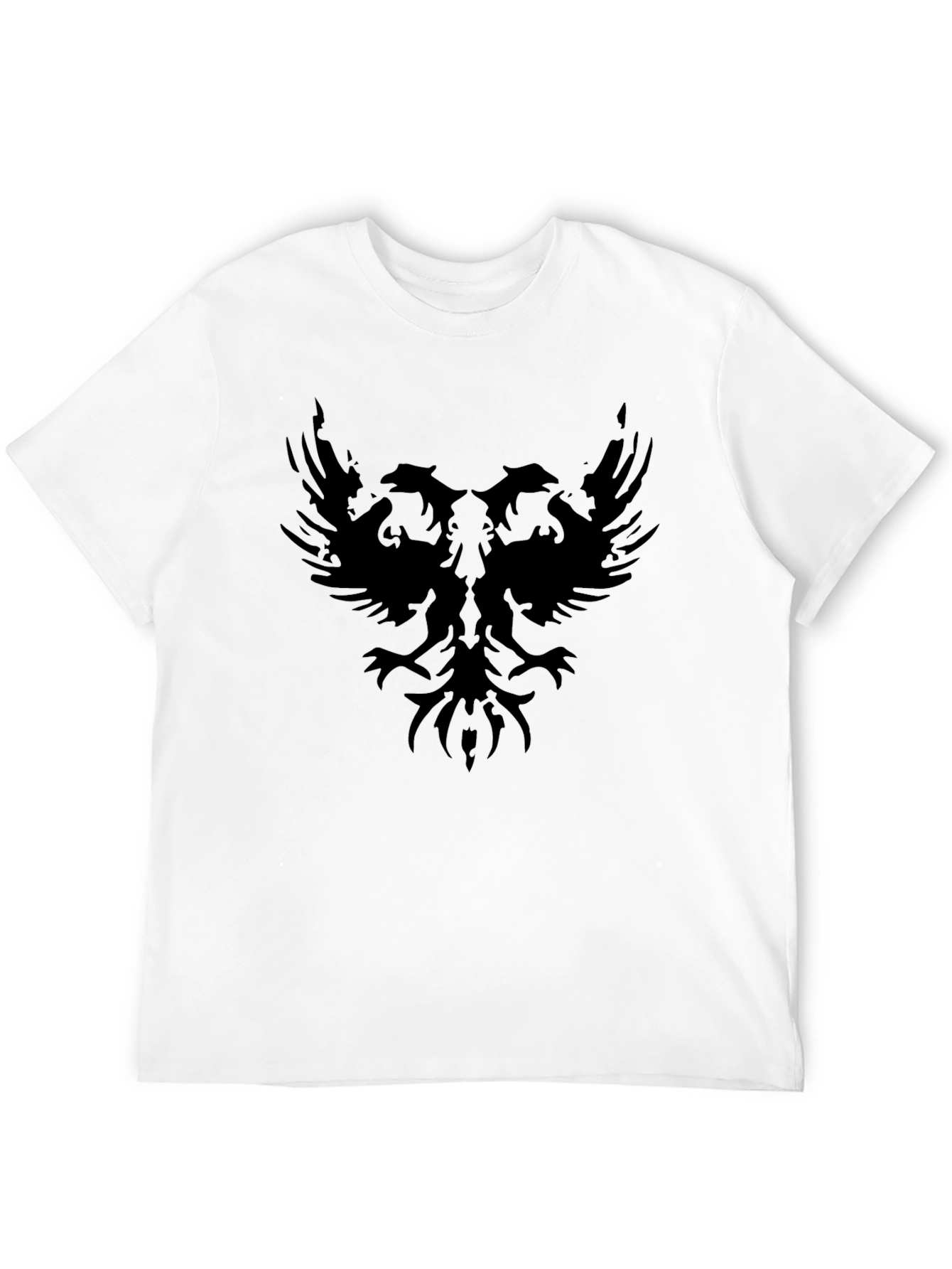 Black Two-Headed Eagle Graphic Tee - Stylish & Unique