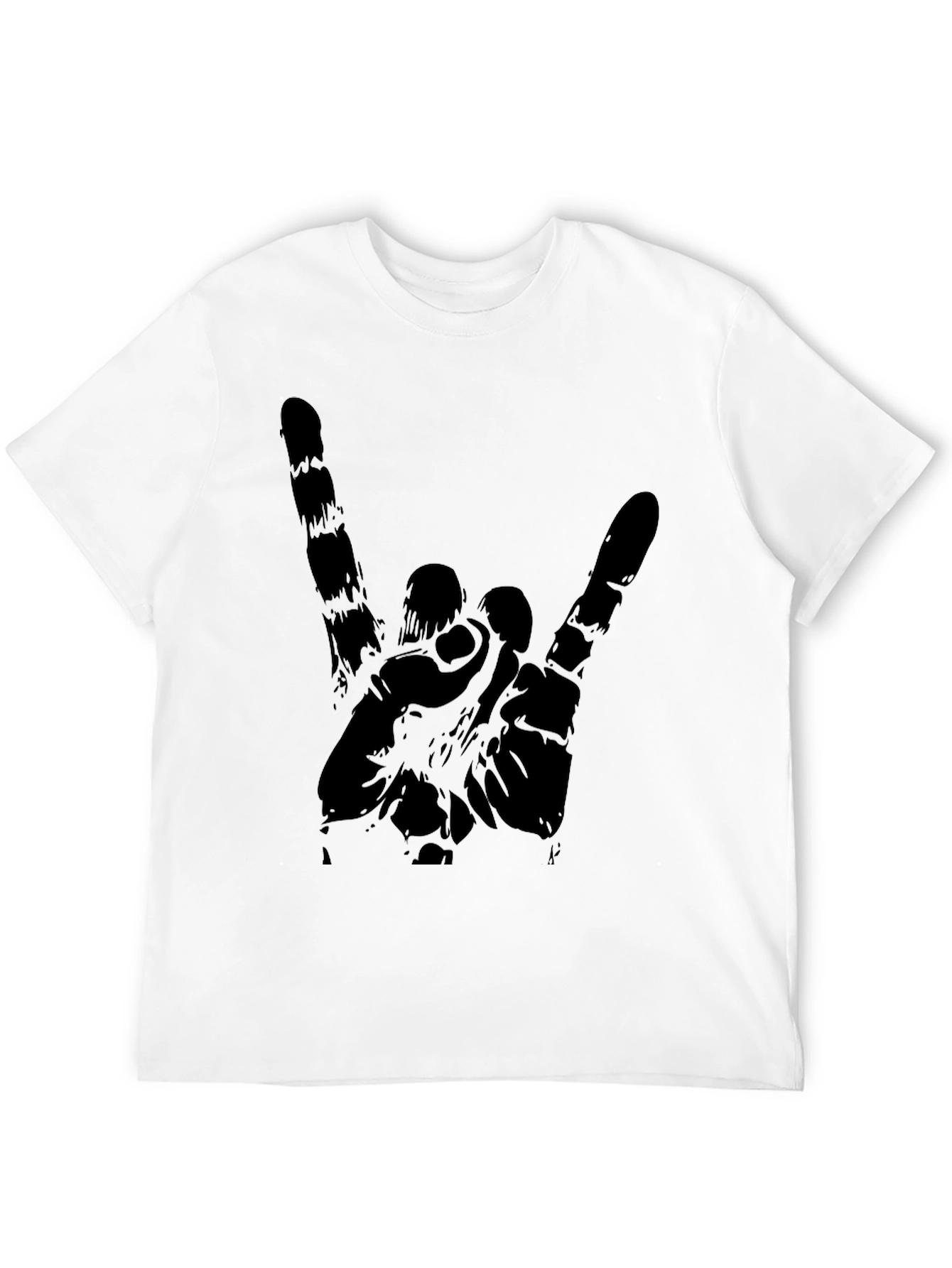 Rock On Graphic Black T-Shirt