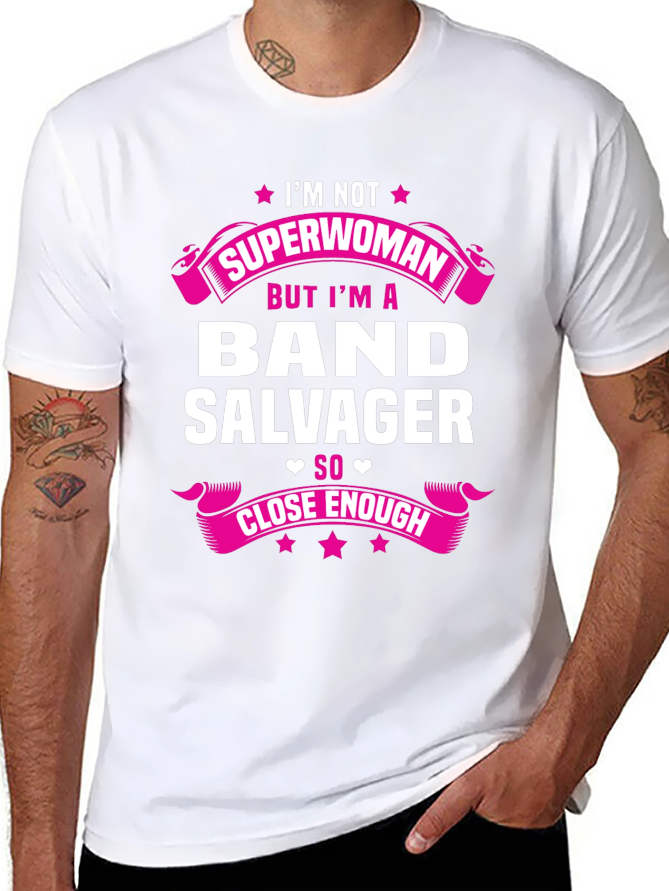 Band Salvager Graphic Tee - Novelty T-Shirt