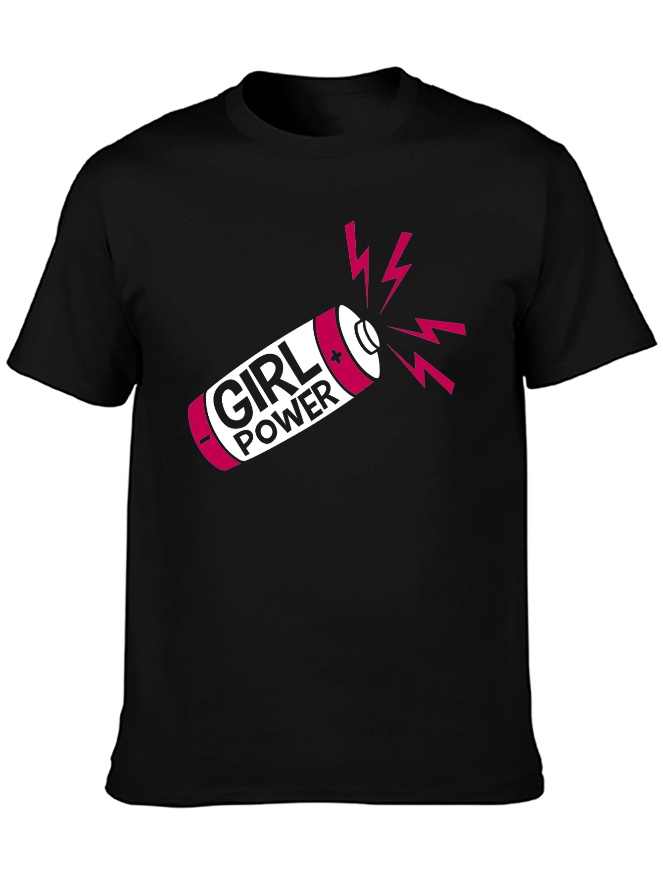 Girl Power Battery T-Shirt - Empowering Womens Tee
