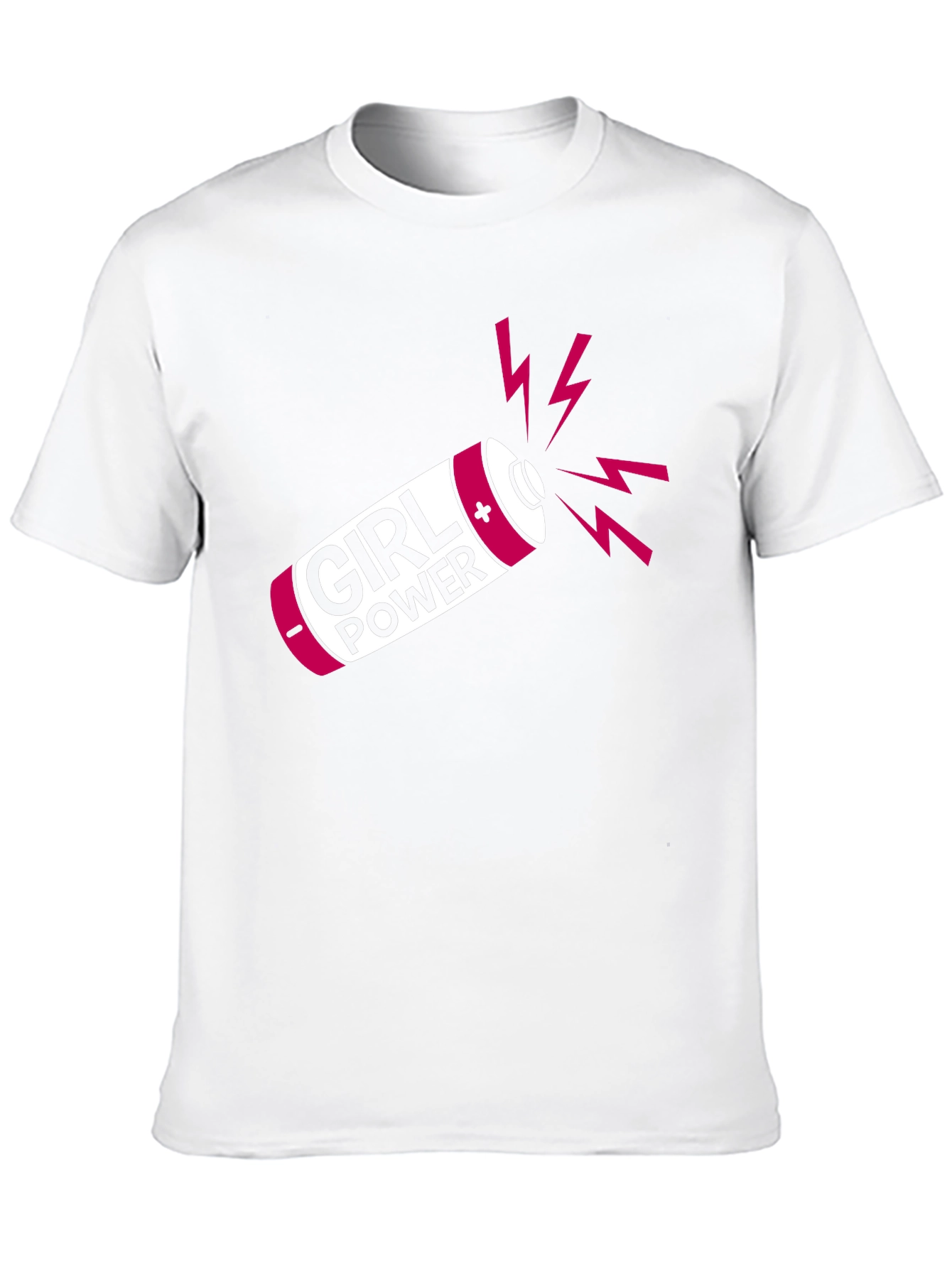 Girl Power Battery T-Shirt - Empowering Womens Tee