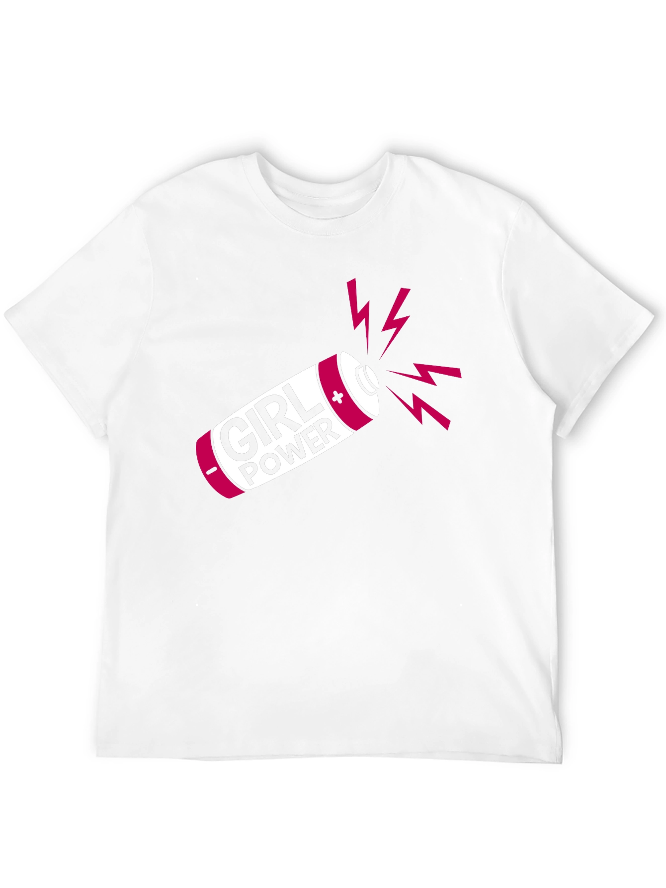 Girl Power Battery T-Shirt - Empowering Womens Tee