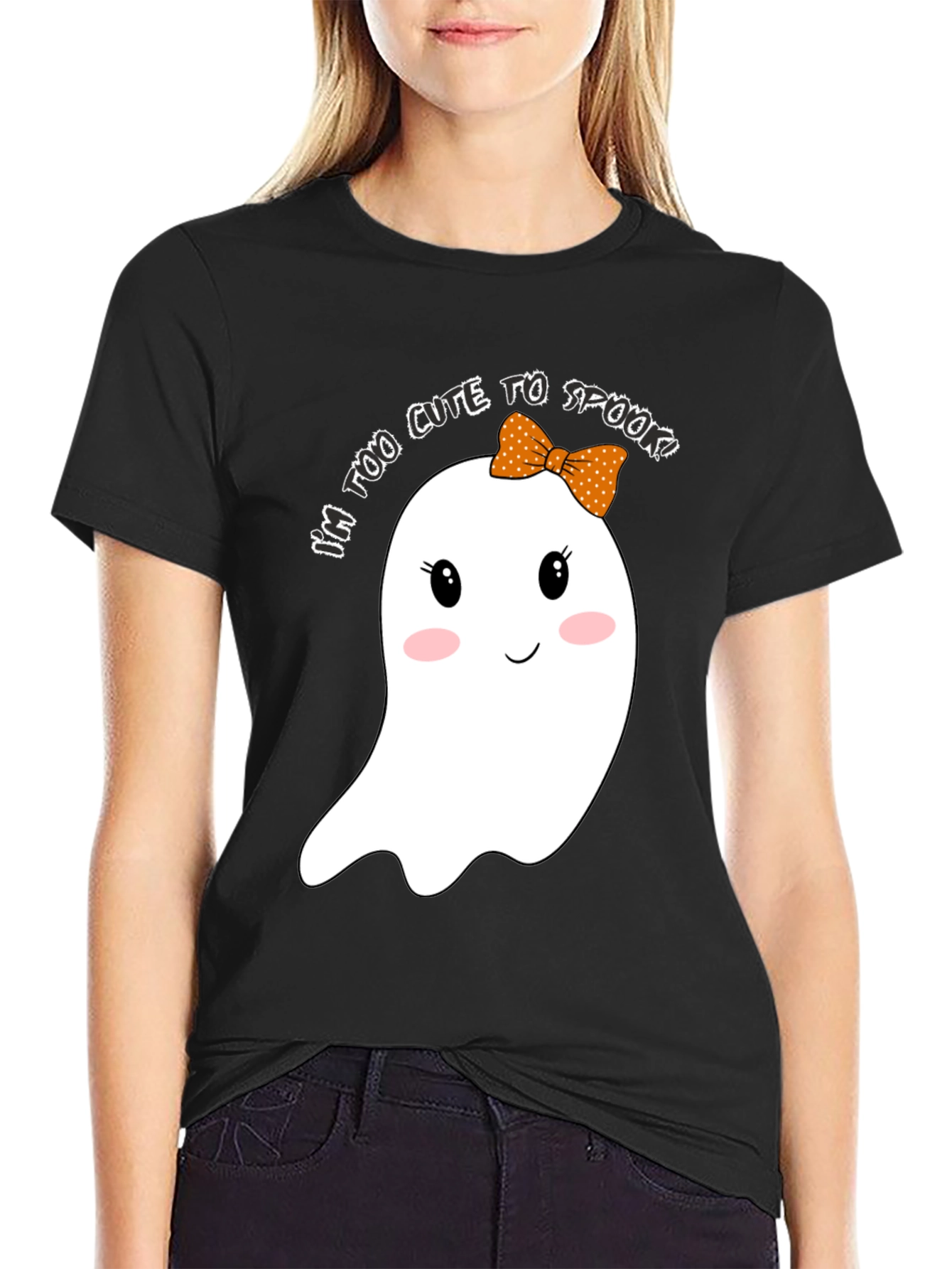 Cute Halloween Ghost Graphic T-Shirt