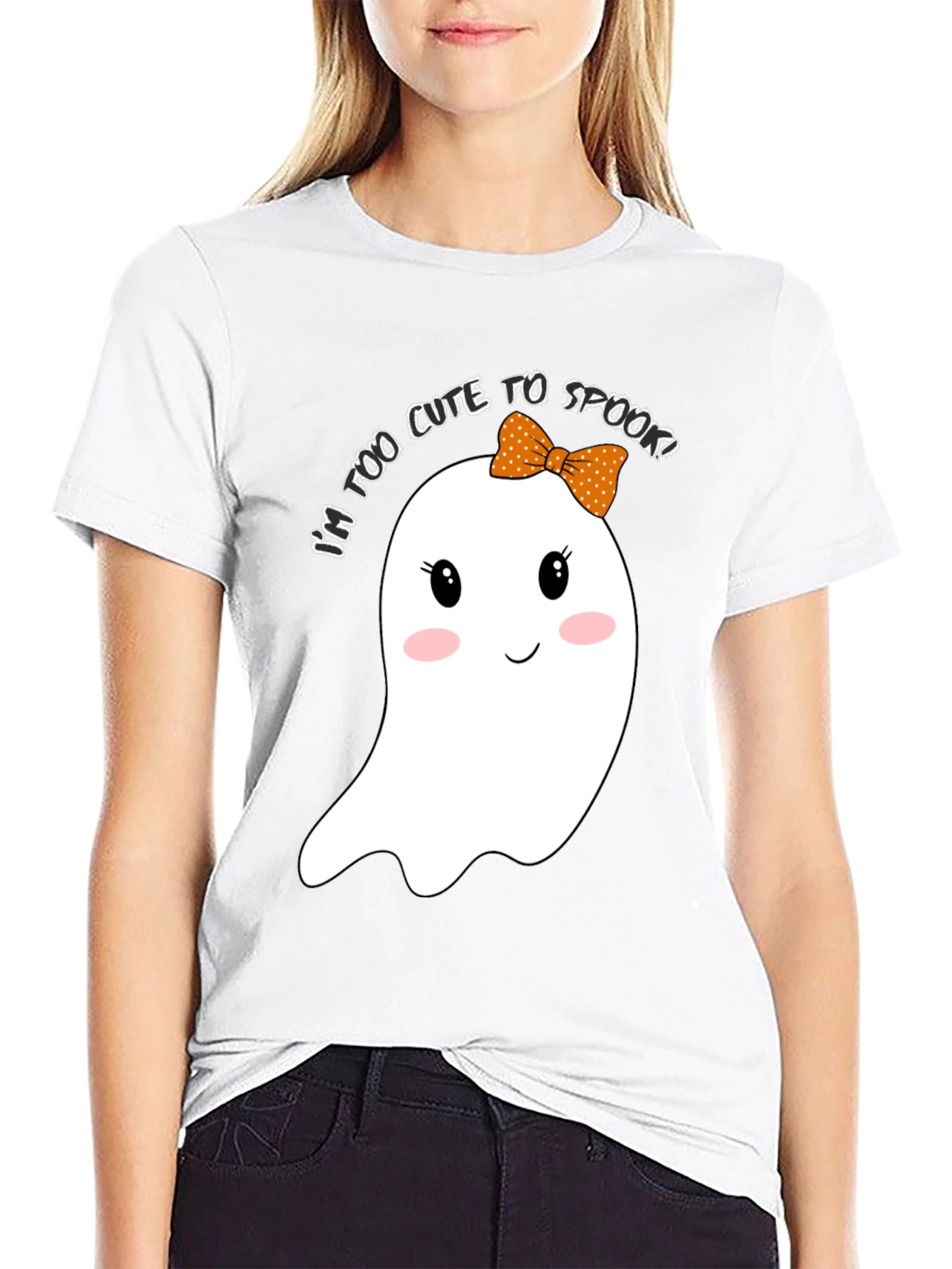 Cute Halloween Ghost Graphic T-Shirt