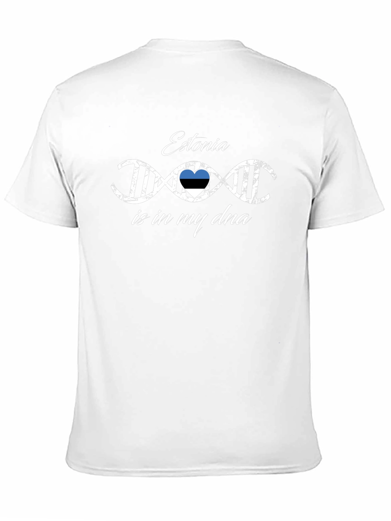 Estonia DNA Pride T-Shirt - Black Cotton Tee