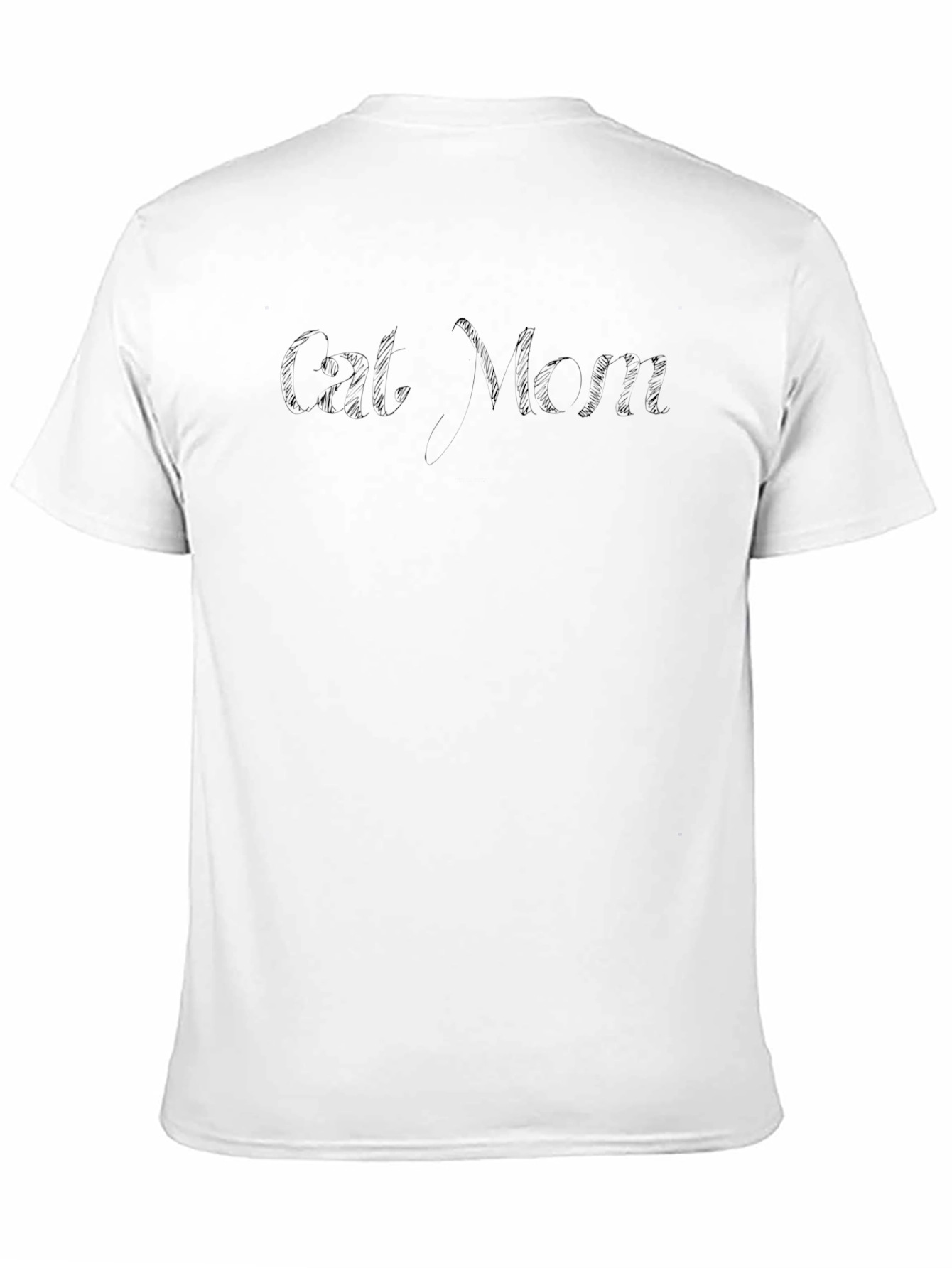 Cat Mom Graphic T-Shirt - Black