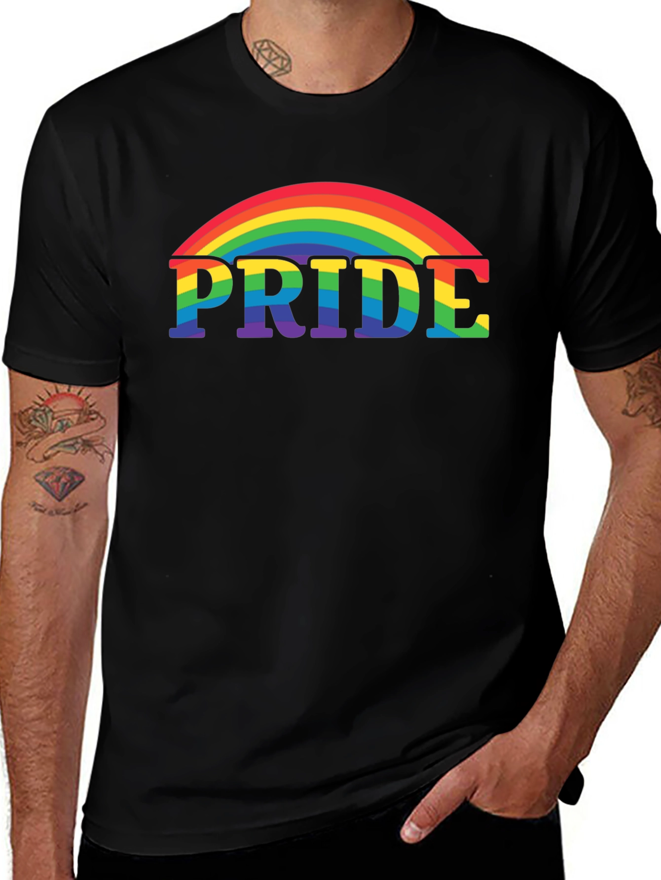 Pride Rainbow Graphic Tee