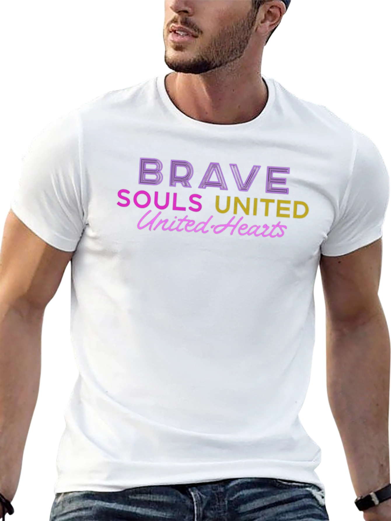 Brave Souls United Graphic T-Shirt - Black
