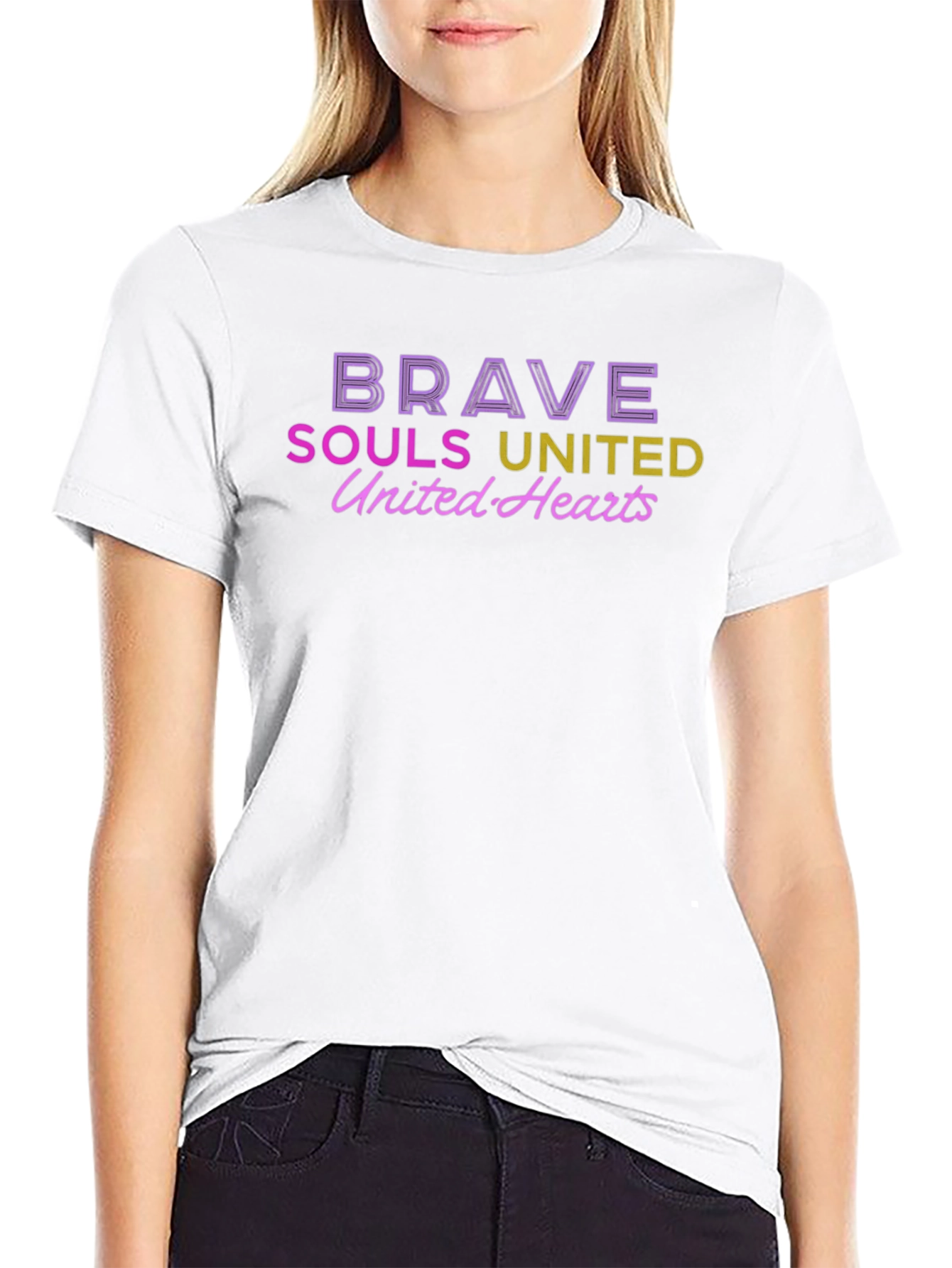 Brave Souls United Graphic T-Shirt - Black