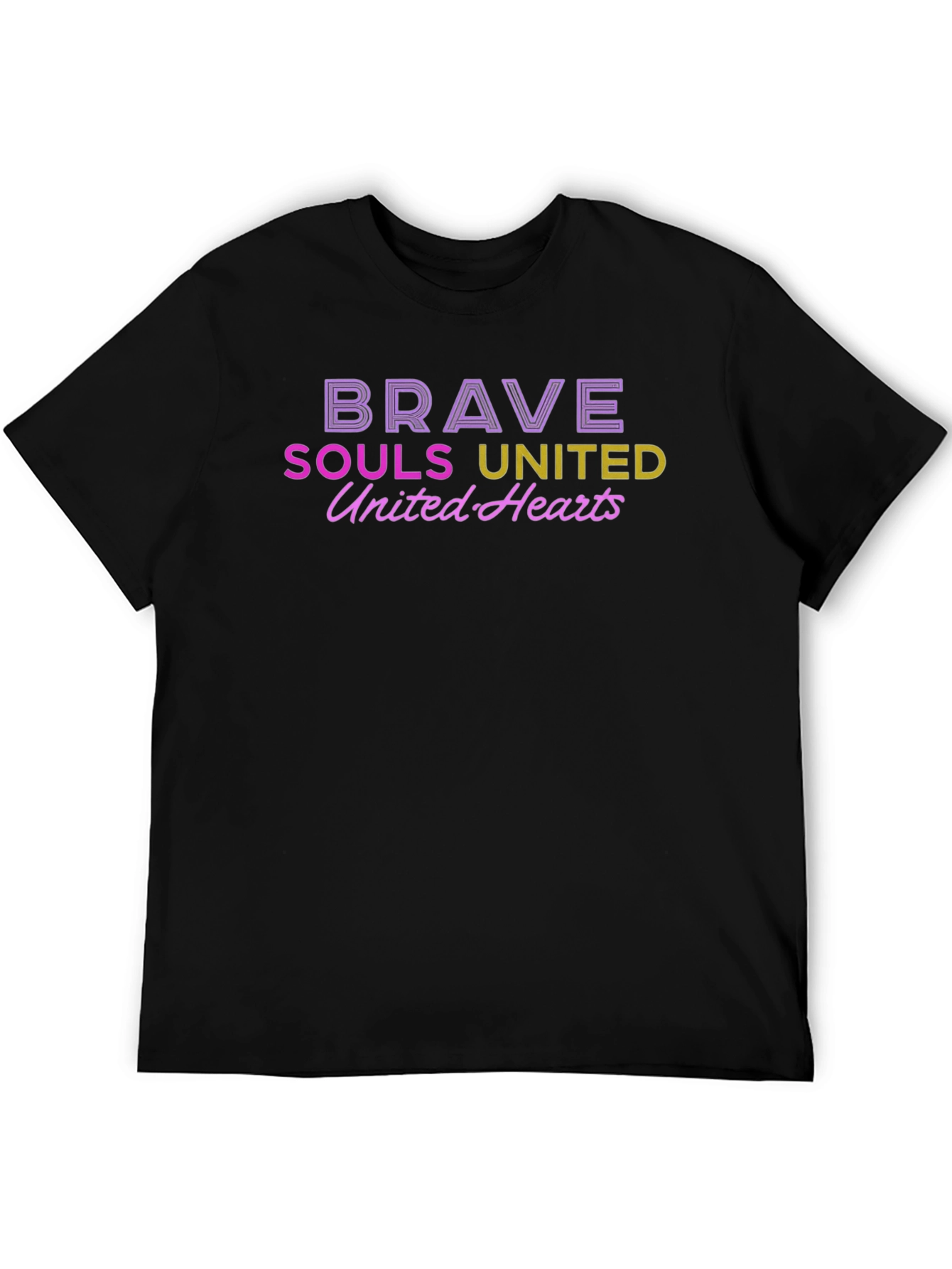 Brave Souls United Graphic T-Shirt - Black