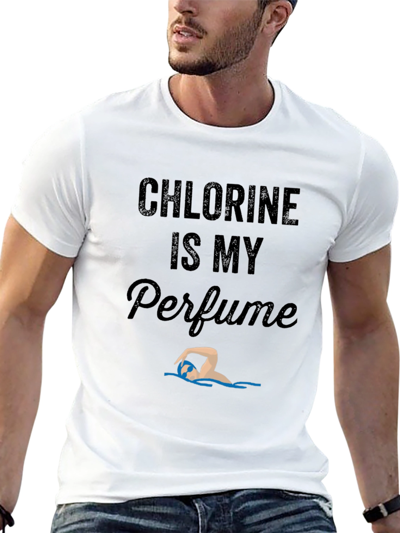 Chlorine Is My Perfume Swimmer Graphic Tee