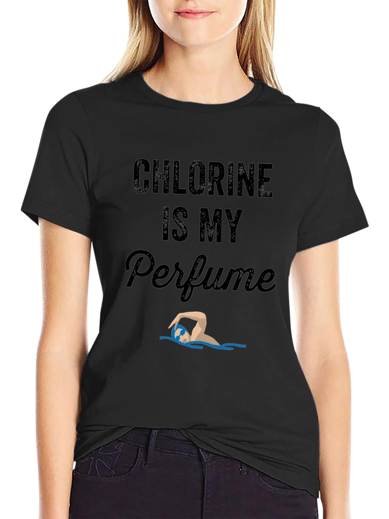 Chlorine Is My Perfume Swimmer Graphic Tee
