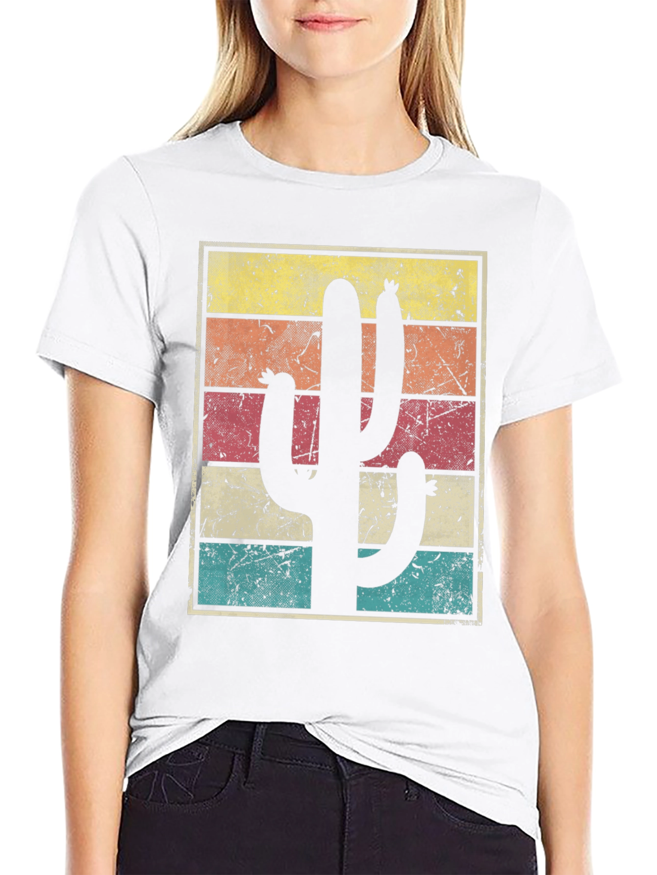 Retro Cactus Graphic T-Shirt