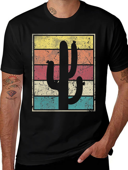 Retro Cactus Graphic T-Shirt